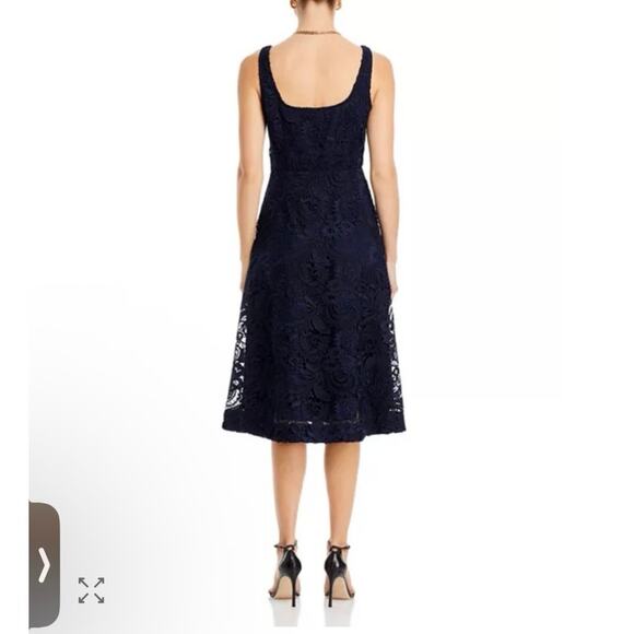KOBI HALPERIN Jacqueline Sleeveless Lace Midi-Dress navy blue sz 2 $698 NWT - Picture 8 of 16